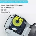 thumbnail image 2 of NineLeaf 5PK Compatible for DYMO 18433 3/4" x 18' (19mm x 5.5m) Black on Yellow Industrial Vinyl Label Maker Tape for Rhino 4200 5200 Label Maker, 2 of 7