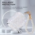thumbnail image 5 of DiyGody Glitter Shell Design Case for AirPods 3 (2021) with Pearl Wrist Chain Keychain,Colorful Sparkle Bling Pretty, 5 of 5