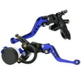 thumbnail image 1 of Mistaha Universal 7/8 Inch Motorcycle Hydraulic Brake Clutch Pump Lever Kit with Reservoir Set - Anodized Aluminum, CNC Cut - Blue, 1 of 6