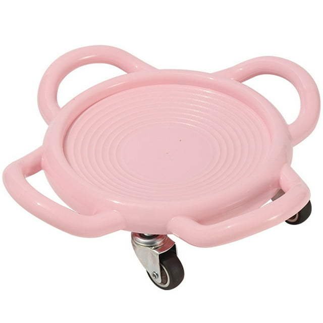FLhrweasw Disco Deslizante Con Rodillo Ab Disco Muscular Abdominal 4 Ruedas para Ejercicio (rosa)