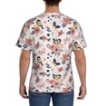 thumbnail image 2 of Naloa Rose Flowers Men's T-Shirt Sport T-shirt Men's Basic Tee Casual Men's Shirt, Round Neck, Short Sleeves - Large, 2 of 5
