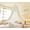 White/Ruffled, variant on Bed Canopy for Girls,Ruffled Canopy Bed Curtains Canopy for Girls Room,Hanging Canopy Princess Play Tent for Reading Nook Play Room Decor (JujubeRed)