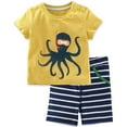 thumbnail image 1 of Little hand Vêtements de Nuit pour Garçons Tout-Petits Pyjamas Pieuvre Coton Enfants Pyjamas 2 Pcs, 1 of 4