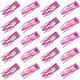 thumbnail image 1 of ELANE 20 pinzas de metal para el pelo para mujer, pinzas para el pelo, pasadores de doble agarre, pinzas para el pelo pequeñas para mujeres y niñas, pelo grueso y fino (rosa), 1 of 5
