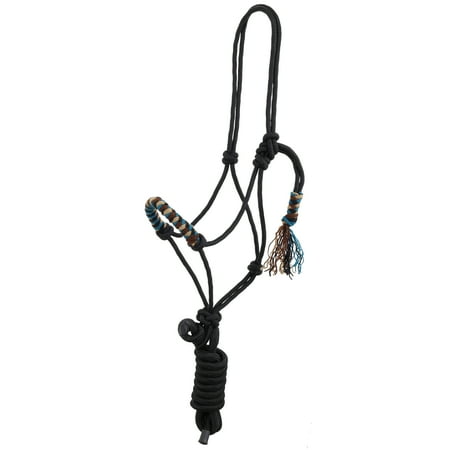 Showman Desert Dawn Mohair Wool Nose Cowboy Knot Halter w/ Lead