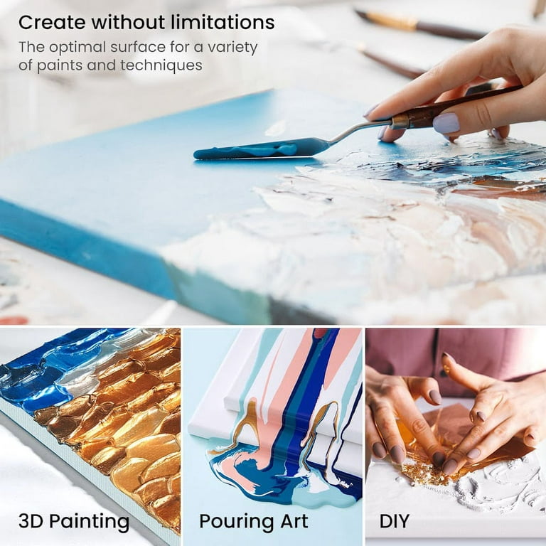 Acrylic Pour Painting: Great Small Holiday Gift Ideas Using Arteza Mini  Canvas 