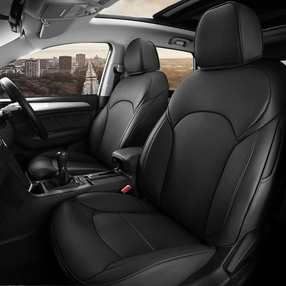 AOMSAZTO Car Seat Cover Custom Fit for 2016 2017 2018 2019 Ford Explorer Faux Leather Explorer Seat Covers Full Set Leatherette Vehicle Cushion Cover Seat Protector 5 Seats