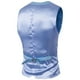 thumbnail image 4 of Chaleco de traje liso con cuello en V para hombre - Chaleco de boda ajustado - Chaleco formal de poliéster para negocios, tallas M-XXXXXXL, 4 of 4