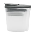 thumbnail image 1 of Mainstays 3 Pieces Grey Plastic Cereal Keeper Set with Lids, Food Storage Containers for Countertop and Pantry, 1 of 5