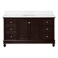thumbnail image 6 of Bella 60" Single Bathroom Vanity with Chocolate Cabinet and Quartz Top, 6 of 6