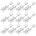thumbnail image 1 of 600 Pcs Fold Over Cord Ends, 8.1x1.2mm Ribbon Crimp Ends Cap, Clasp Tips for Leather Craft Making Diy (White K), 1 of 6