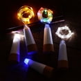 thumbnail image 5 of Guirnalda de luces LED con forma de corcho de 2 m y 20 luces LED recargables por USB para dormitorio, hogar, fiesta, boda, Navidad, decoración interior, 5 of 5