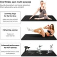 thumbnail image 2 of TONINT Reversible 70.8 x 29.5 Black Treadmill Mat floor protection, Exercise Equipment Mat, Bike Trainer Mat, Treadmill Mat floor protection, Exercise Bike Mat, rowing machine mat, Folding Waterproof, 2 of 12