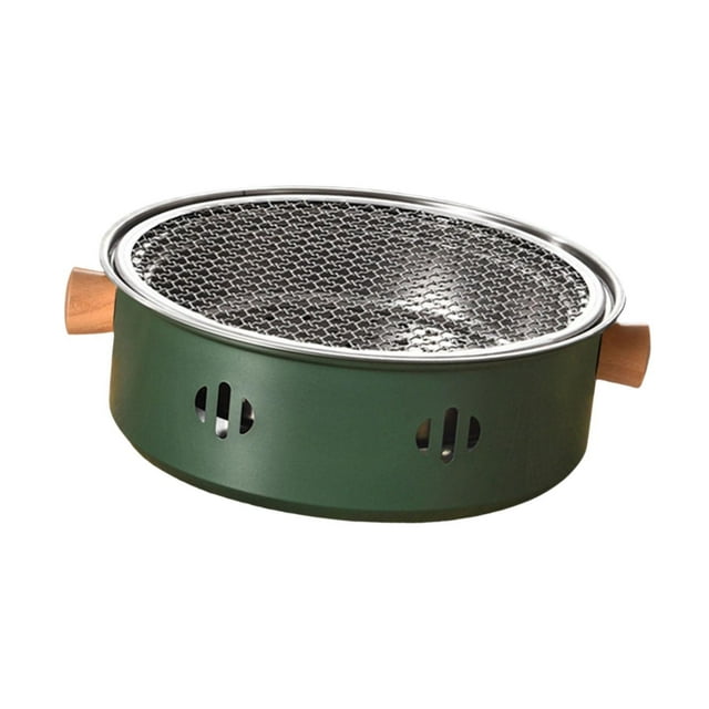 stanreset Barbecues Poêles Multifonctions Grill Extérieur Poêles à Main Jardin en Bois pour Cuisson Verte