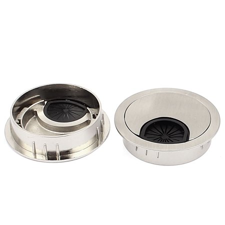 Pc Desktop Computer Desk Table Stainless Steel Grommet Cable Hole