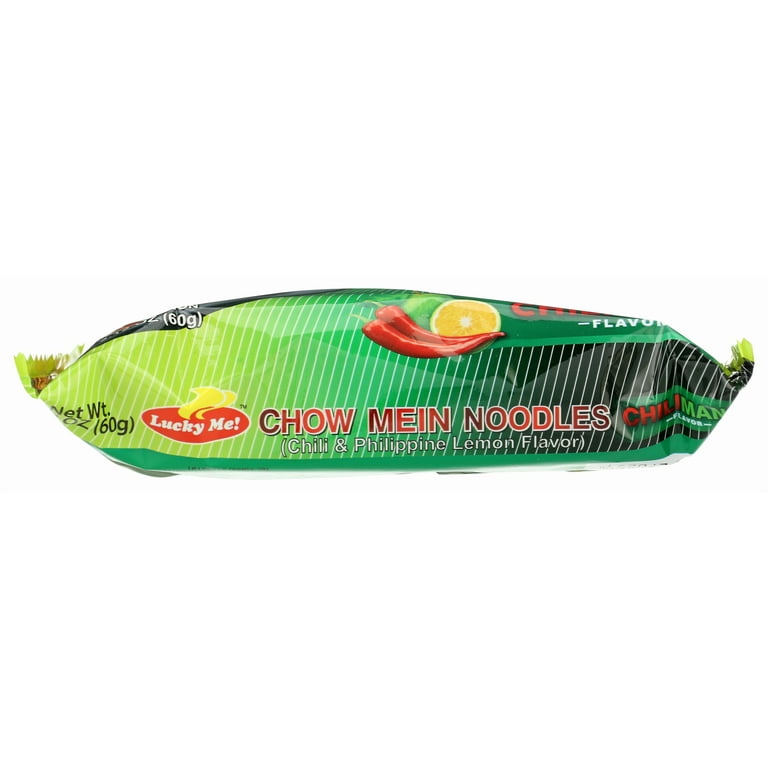12 pack) Lucky Me Pancit Canton Chow Mein Noodles Chili
