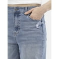 thumbnail image 4 of No Boundaries High Rise Baggy Wide Leg Jeans, 32" Inseam, Women's and Women's Plus XXS-4X, 4 of 5
