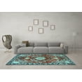 thumbnail image 3 of Ahgly Company Indoor Rectangle Persian Light Blue Traditional Area Rugs, 3' x 5', 3 of 4