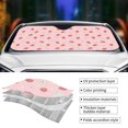 thumbnail image 4 of Kdxio Floral Strawberr Print Front Windshield Sun Shade,Folding Auto Sunshade for Car Truck SUV-Medium, 4 of 7