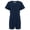 Navy, variant on Kaycey Adaptive Clothing Popper Vest, Short Sleeve, Navy, Age 8-9