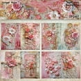 thumbnail image 4 of 8 Sheets A 5 Decorative Paper Scrapbook Paper Flowers Paper for Photo Album, 4 of 9