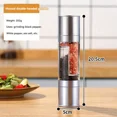 thumbnail image 7 of ​​Manual Stainless Steel Salt & Pepper Grinder Set, 2-in-1 Adjustable Ceramic Grinding Spice Mill – Compact Kitchen Tool for Home & Outdoor Use, Eco-Friendly Design​​, 7 of 7