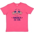 thumbnail image 3 of Inktastic America Est 1776 4th of July Youth T-Shirt, 3 of 5