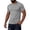 Grey, variant on Workout T Shirts for Men 2026 Summer Casual Lightweight Breathable Slim Fit Short Sleeve Crewneck Athletic Running Gym Shirt