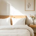 thumbnail image 4 of Housse de Couette en Lin Lavé Blanc Cassé - Simple, Simple, Simple TG, Full/Double, 4 of 8