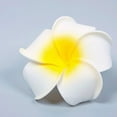 thumbnail image 4 of 2 Pcs Hawaiian Foam Flower Bridal Wedding Party Hair Clip White Plumeria Decor, 4 of 5
