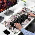 thumbnail image 4 of Roses Extended Gaming Mouse Pad Desk Pad Protector (35.4x15.75 in) XXL, Stitched Edges Smooth and Non-Slip Rubber Bottom, Large Desk mats for Computers,Laptop,Gaming,Office & Home, 4 of 4
