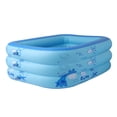 thumbnail image 1 of Inflatable Kiddie Pools, Blue Swimming Pool for Kids Summer Fun, Indoor Outdoor Water Pool Baby Pool Pit Ball Pool, 1 of 2