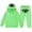 Light Green, variant on Girls Boys Hoodie Sweatshirts Syna Worlds Letter Print Outfits Set Long Sleeve Pullover Casual Two Piece Set Brown 3-4 Years