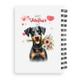 thumbnail image 2 of Happy Valentine's Day Doberman Pinscher holding flowers Spiral Bound Journal Doberman Dog Lover Gifts 5x7in Spiral Notebook - 3005, 2 of 5
