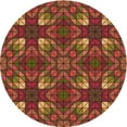thumbnail image 1 of Ahgly Company Indoor Round Patterned Red Fox Red Area Rugs, 8' Round, 1 of 6