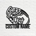 thumbnail image 4 of Craftnamesign Custom US Football Metal Wall Art With Led Light, Custom Football Player Name Sign, 4 of 5