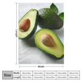 thumbnail image 4 of Chilfamy   Avocado Blanket, Super Cozy Realistic Food Blanket for Kids and Adult, Cartoon Fruits Avocado Throw Blanket for Sofa Couch Bed Beach, Light Soft and Warm Decor Blanket White, 4 of 6