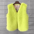 thumbnail image 4 of YDFCWXW 2025 Fashion Women Fur Vest Short Sleeveless Jacket Winter Warm Coats Outwear Comfy Soft Waistcoat Light Green, M, 4 of 7