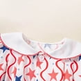 thumbnail image 6 of mgoYE Newborn 4th of July Outfit Girl Fourth Clothing for Baby USA Smocked Bubble Romper Infant Bodysuit Memorial Day(Red,9-12 Months), 6 of 6