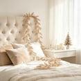 thumbnail image 6 of Christmas Rattan with Glitter Gold Powder Leaves, Champagne White Christmas Tree Decor Holiday Ambiance Ornaments, 71 Inch, 6 of 6