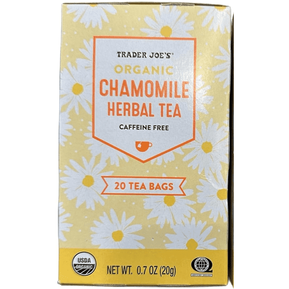 Trader Joe's USDA Organic Chamomile Herbal Tea Hot or Iced (20 tea bags)