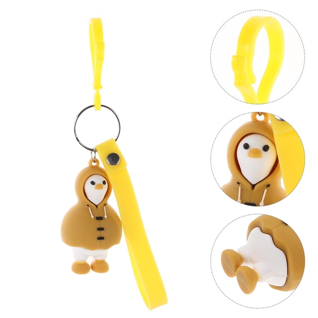 unbranded 2Ud Llavero Pato Amarillo Con Impermeable Para Uso En Y Llaves