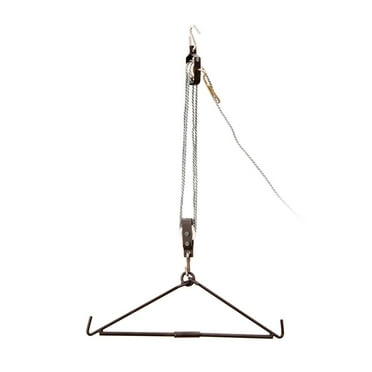 MUDDY Magnum Lift System Durable Heavy-Duty 4:1 Pulley System for Lifting Game Animals Up to 500 lbs Automatic Self-Locking Mechanism for Single-Person Use