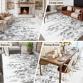 thumbnail image 5 of 6'x9' Area Rugs, Eucalyptus Grey Indoor Outdoor Area Rug for Living Room Bedroom, Farmhouse Leaves Summer Spring Leaf Washable Bathroom Rugs Kitchen Floor Carpet Mats Home Decor Aesthetic, 5 of 8