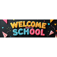 thumbnail image 4 of Colorful Welcome Back to School Banner Backdrop with School Supplies Elements Party Decorations for Classroom Decor School Events Photo Backdrop, 4 of 8