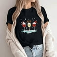 thumbnail image 2 of Camisas de Navidad Para Mujer Tops de Cuello Redondo Blusa Informal de Manga Corta Con Estampado de Moda Odeerbi  ODB195650, 2 of 9