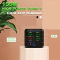 thumbnail image 5 of 150W 6 Ports Pd QC 4.0 Usb C Fast Charger Wall Adapter Super Fast Charging, 5 of 5