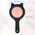 thumbnail image 2 of Unique Bargains 1pc Women Cat's Ears Airbag Hair Comb for Straight Curly Thick Wet Hair Black ABS TPR, 2 of 6