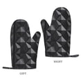 thumbnail image 3 of A Pair Of Heat Insulation And Anti-Perm Gloves 7×11in Thick Anti-Perm Palm With Silicone Piece Lanyard Design Is Easy To Hang Dark Gray Geometric Patterns_1 (2), 3 of 8