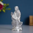 thumbnail image 1 of Handcrafted Silver Sai Baba Metal Figurine, 1 of 5